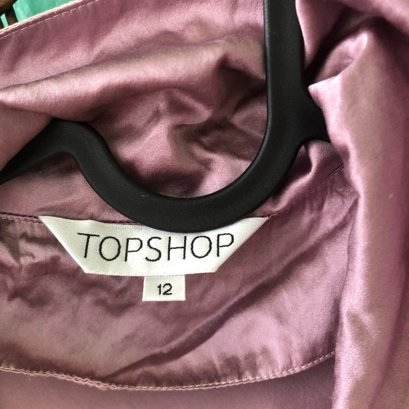Topshop Silk Bomber Jacket Sz UK 12 / Euro 40 - Picture 3 of 8